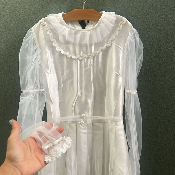 Rubie's Girls Wedding Dress Costume White Dress Sz Youth Large - Picture 2 of 8
